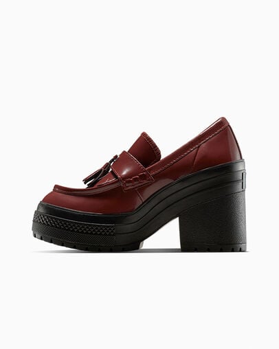 Chuck 70 De Luxe Heel Loafer Platform Leather Rottin Apple/Rottin Apple, Inner Side View