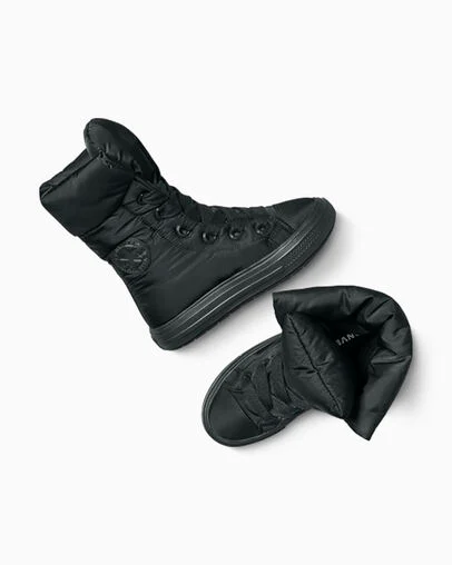 Chuck Taylor All Star Elements Boot Black/Black/Black, Angled View