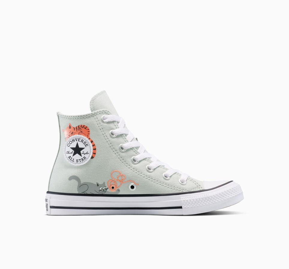 Chuck Taylor All Star Cat & Yarn Rainwashed Grey/Blackwhite