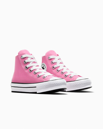 Chuck Taylor All Star EVA Lift Sketch Pink/White/Black, Top and Side View