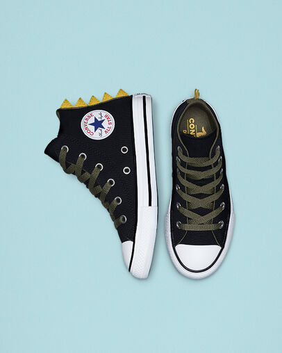 Chuck Taylor All Star Dino Spikes High Top Black/Field Surplus/White