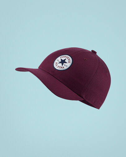 Tipoff Chuck Taylor Patch Baseball Cap Dark Burgundy