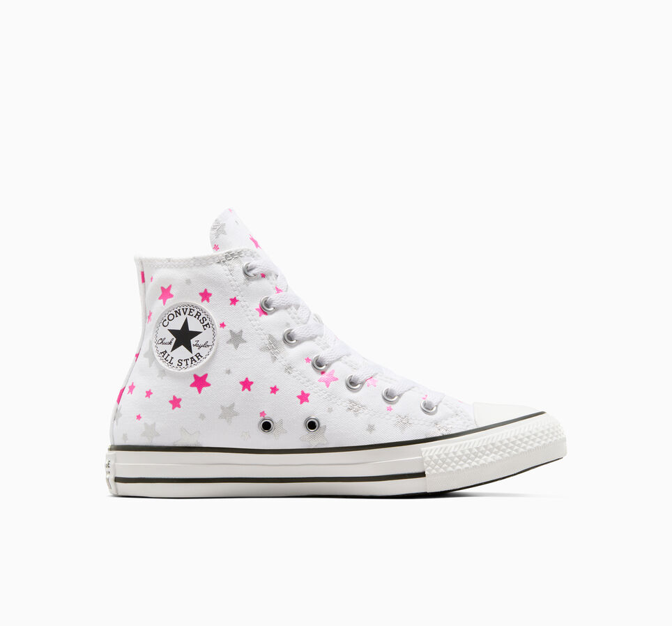 Chuck Taylor All Star Sparkle White/Prime Pink/White