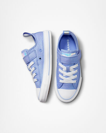 Chuck Taylor All Star Easy-On Festival Fashion Ultraviolet/White/White, Top and Side View