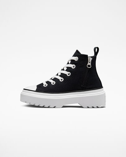 Chuck Taylor All Star Lugged Lift Platform Canvas Black/Black/White, Inner Side View