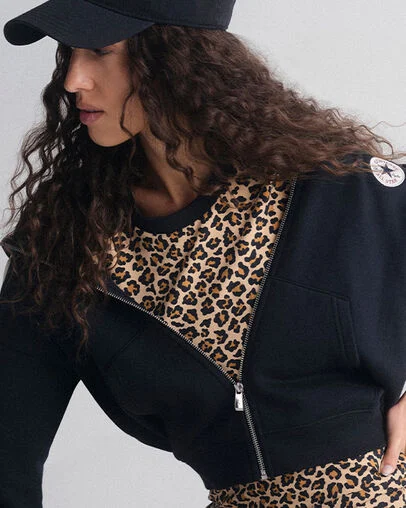 Signature Zip-Up Hoodie Converse Black