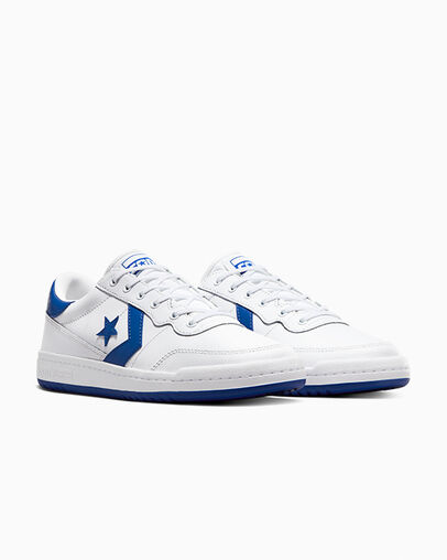 CONS Fastbreak Pro Leather & Nylon White/Blue/White, Top and Side View