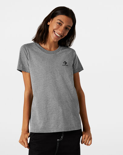 Stacked Logo Tee Mason Grey