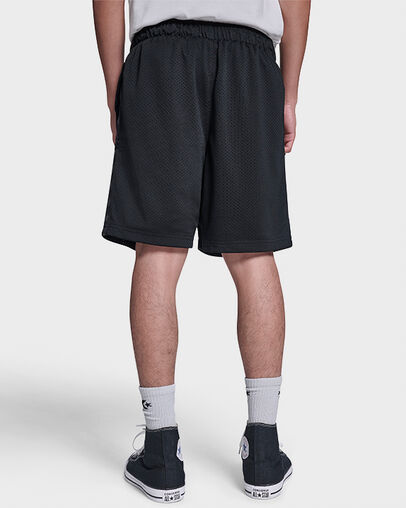 Star Mesh Shorts Converse Black, Detail View