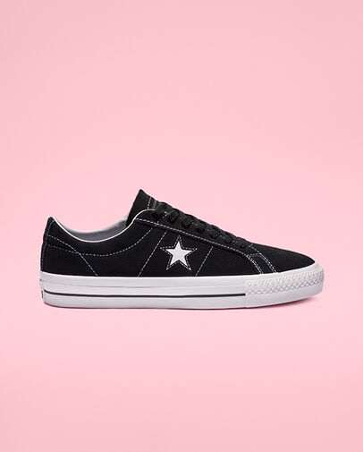 One Star Pro Classic Suede Low Top Black/White/White