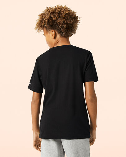 Chuck Taylor Patch Flames Tee Black Glitter