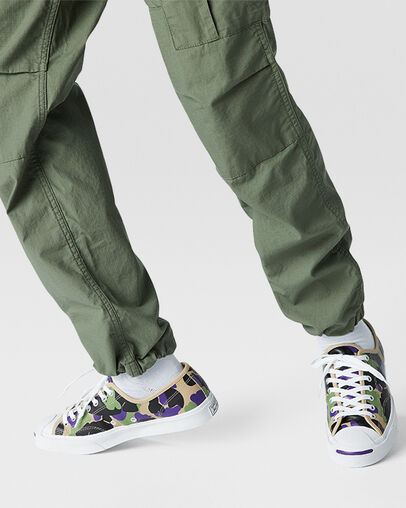 Leather Archive Prints Jack Purcell Black/Candied Ginger/Court Pur