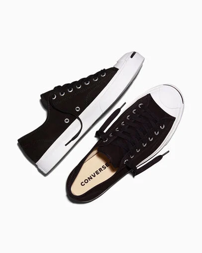 Jack Purcell Canvas Black/White/Black, Angled View