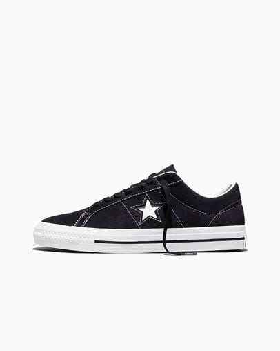 CONS One Star Pro Suede Black/Black/White, Inner Side View