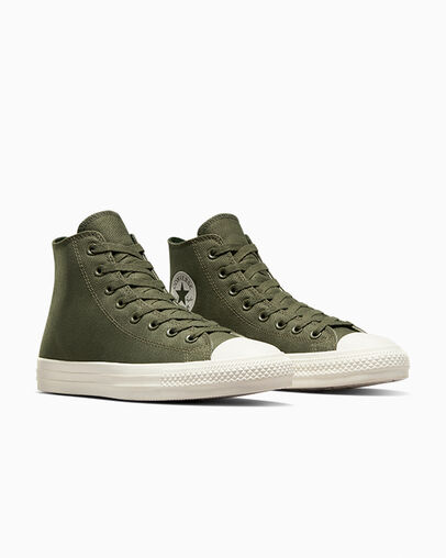 CONS Chuck Taylor All Star Pro Seasonal Material Utility/Egret/Utility, Top and Side View