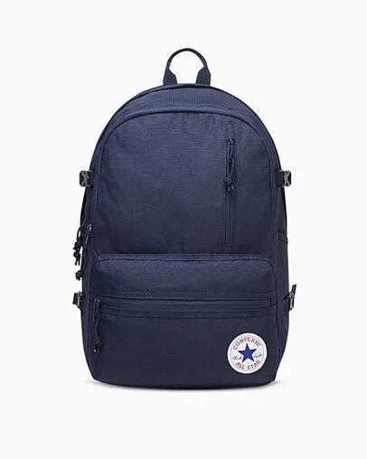 Straight Edge Backpack Obsidian Blue, Front View