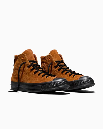 Chuck 70 GORE-TEX Hairy Suede Rusted Bolt/Rusted Bolt/Black, Top and Side View