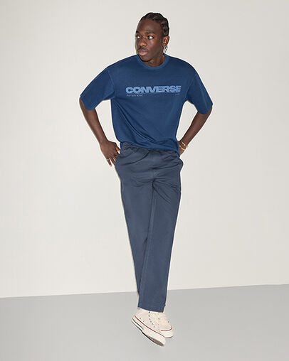 Straight Leg Pants Navy