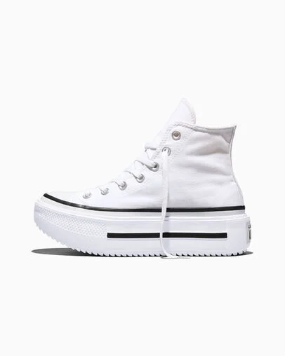 Chuck Taylor All Star Lift Double Stack Platform Canvas White/Black/White, Inner Side View