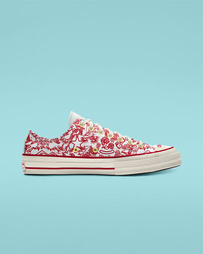 Custom Chinese New Year Chuck 70 Low Top red