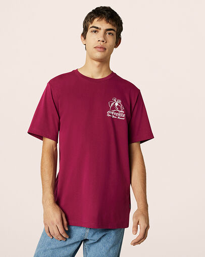 Fish Fry Shop Tee Rose Maroon, Front View