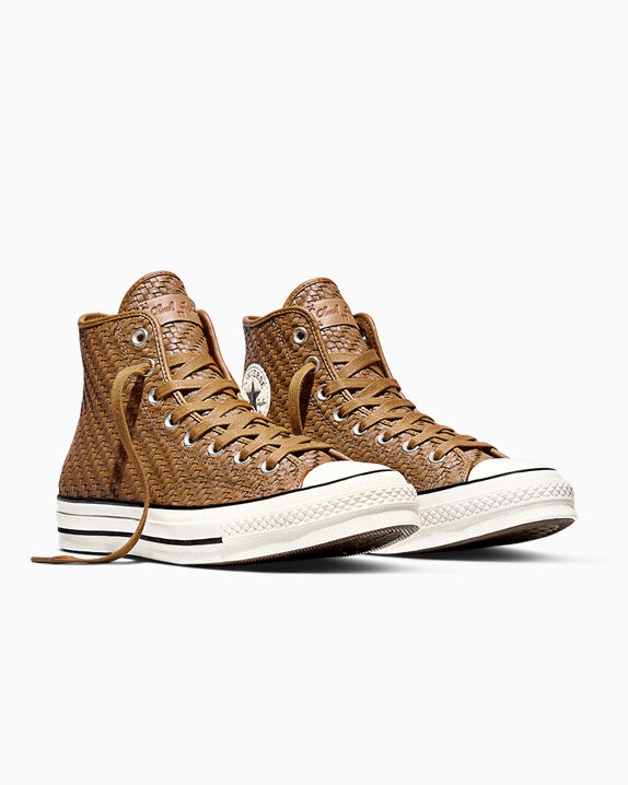 Chuck 70 Woven Leather Unisex High Top Shoe. Converse.com