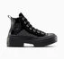 Chuck Taylor All Star Lugged Heel Platform Patent Leather Black/Black/Black