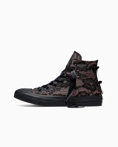 Chuck Taylor All Star Lace Black/Petal Pit/Black, Inner Side View