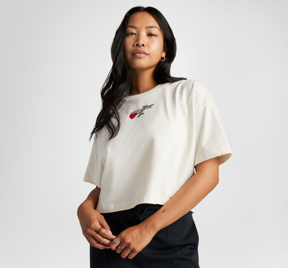 Valentine's Day Boxy T-Shirt Converse Egret