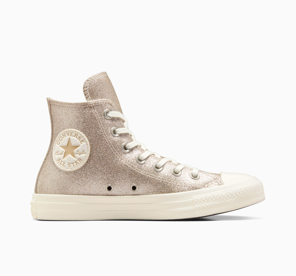 gold converse glitter