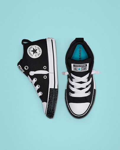 Canvas Speckle Chuck Taylor All Star Street Black/White/Turbo Green