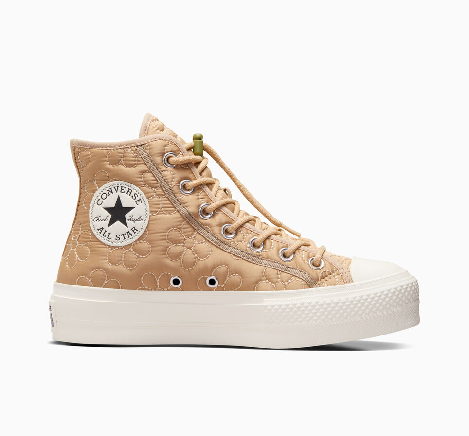 Chuck Taylor All Star Lift Platform Quilted Epic Dune/Nomad Khaki/Egret