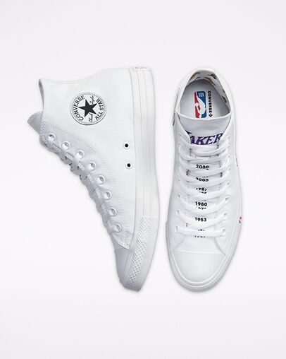 Los Angeles Lakers Converse x NBA Chuck Taylor All Star White/White/White