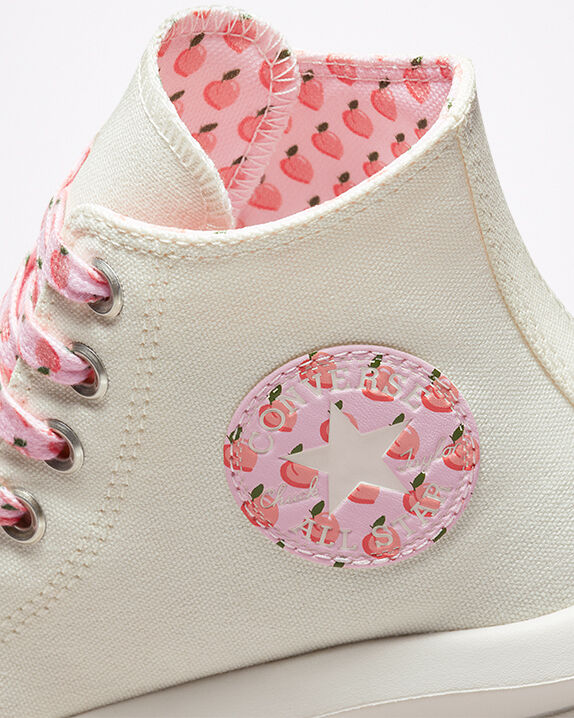 peach converse platform