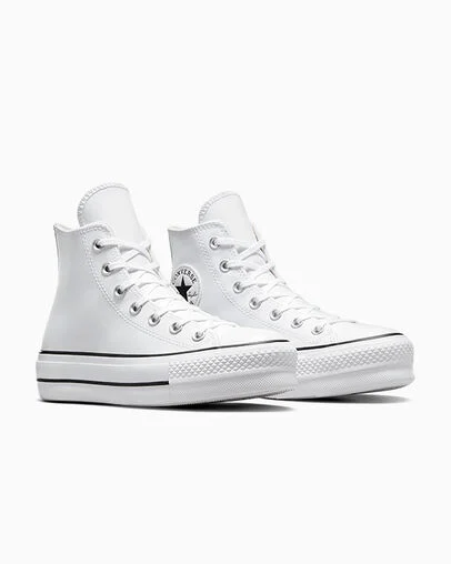 Chuck Taylor All Star Leather Platform White/Black/White