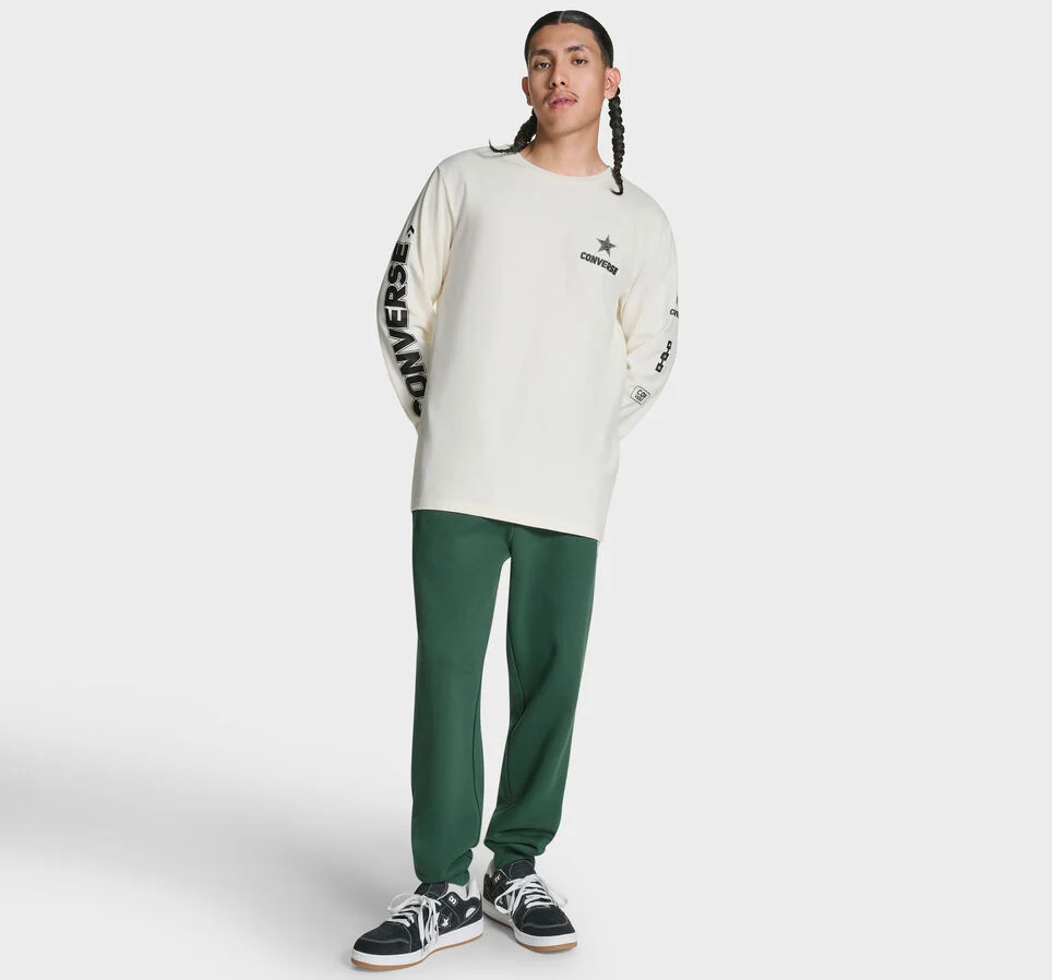 Logo Run Long Sleeve T-Shirt Egret