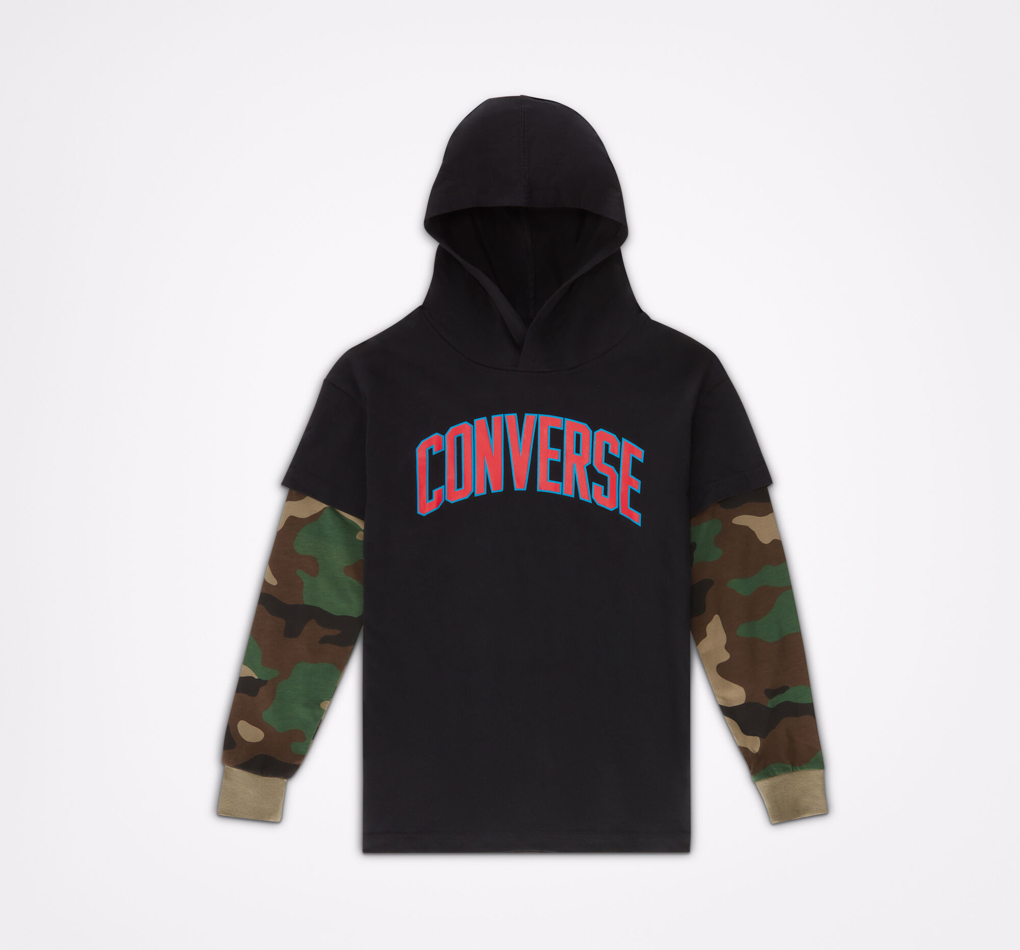 converse camo hoodie