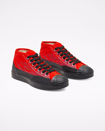 Converse x A$AP NAST Jack Purcell Chukka Archive Flame Cherry Tomato/Black/Black