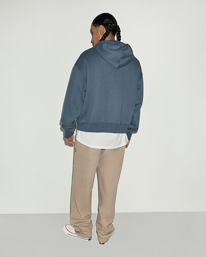 Converse Garage Full-Zip Fleece Hoodie Wrought With Iron, Detail View