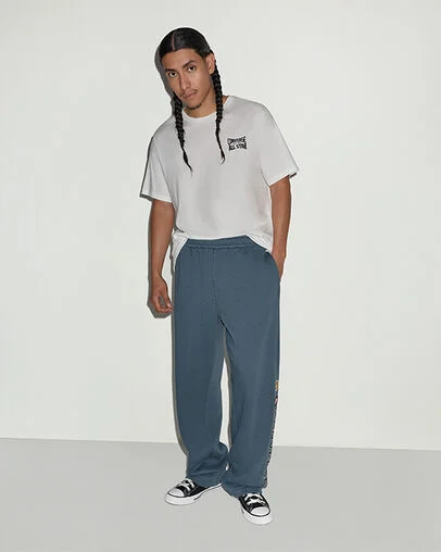 Converse Garage Relaxed Fleece Sweatpant Wrought With Iron, Detail View