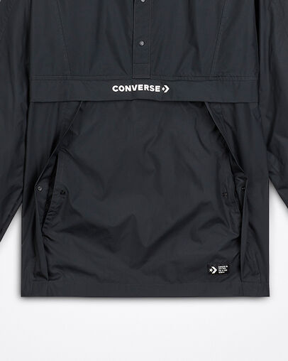 Packable Hooded Anorak Black