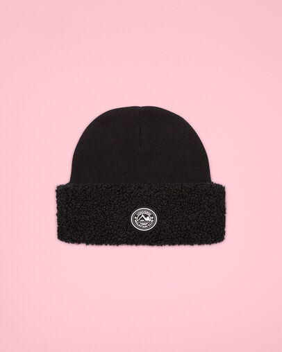 Sherpa Cuff Beanie Converse Black Sherpa