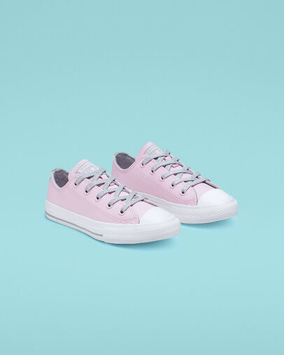Leather and Sparkle Chuck Taylor All Star Pink Foam/Wolf Grey/White