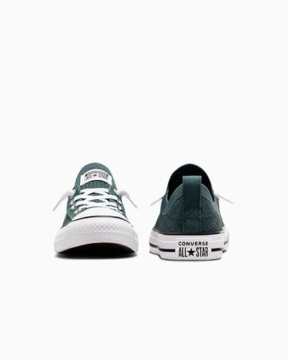 Chuck Taylor All Star Shoreline Knit True Natur Green/White/Black, Heel View
