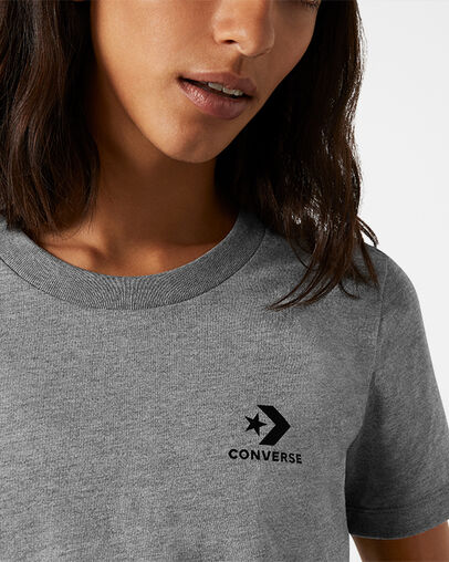 Stacked Logo Tee Mason Grey