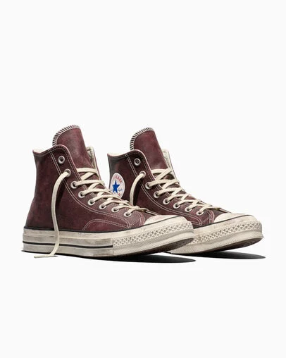 Chuck 70 Burnished Leather Brick Snack/Egret/Blue