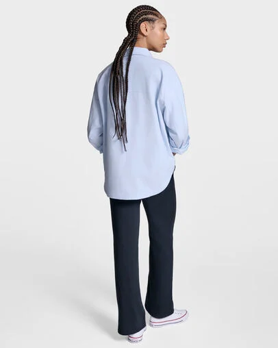Oversized Oxford Shirt Blue It, Detail View