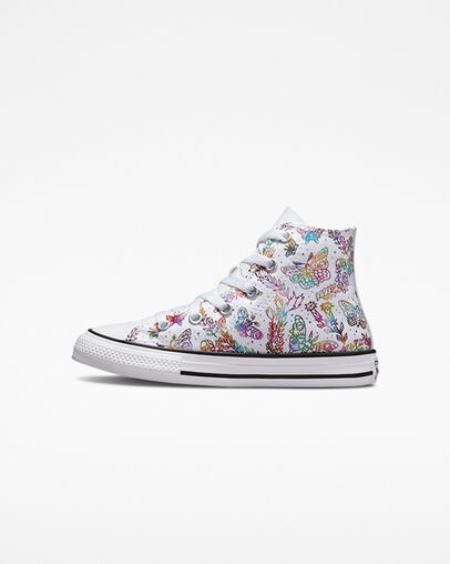 Chuck Taylor All Star Butterfly Shine White/Pink/Purple/Blue, Inner Side View