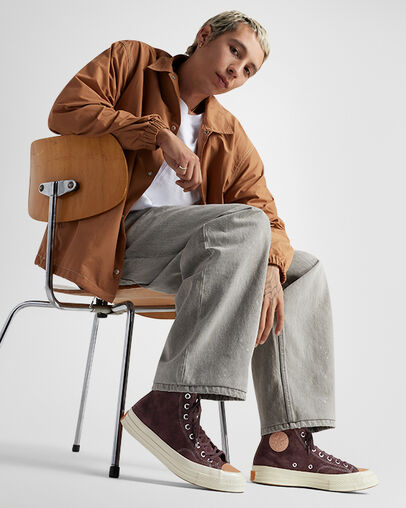 Chuck 70 Nubuck & Vachetta Rugged Brown/Vachetta Beige, On Foot Shot 2