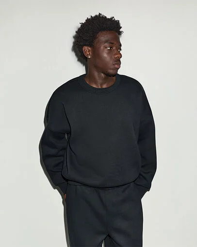 SHAI 001 Long Sleeve Boxy Crew Converse Black